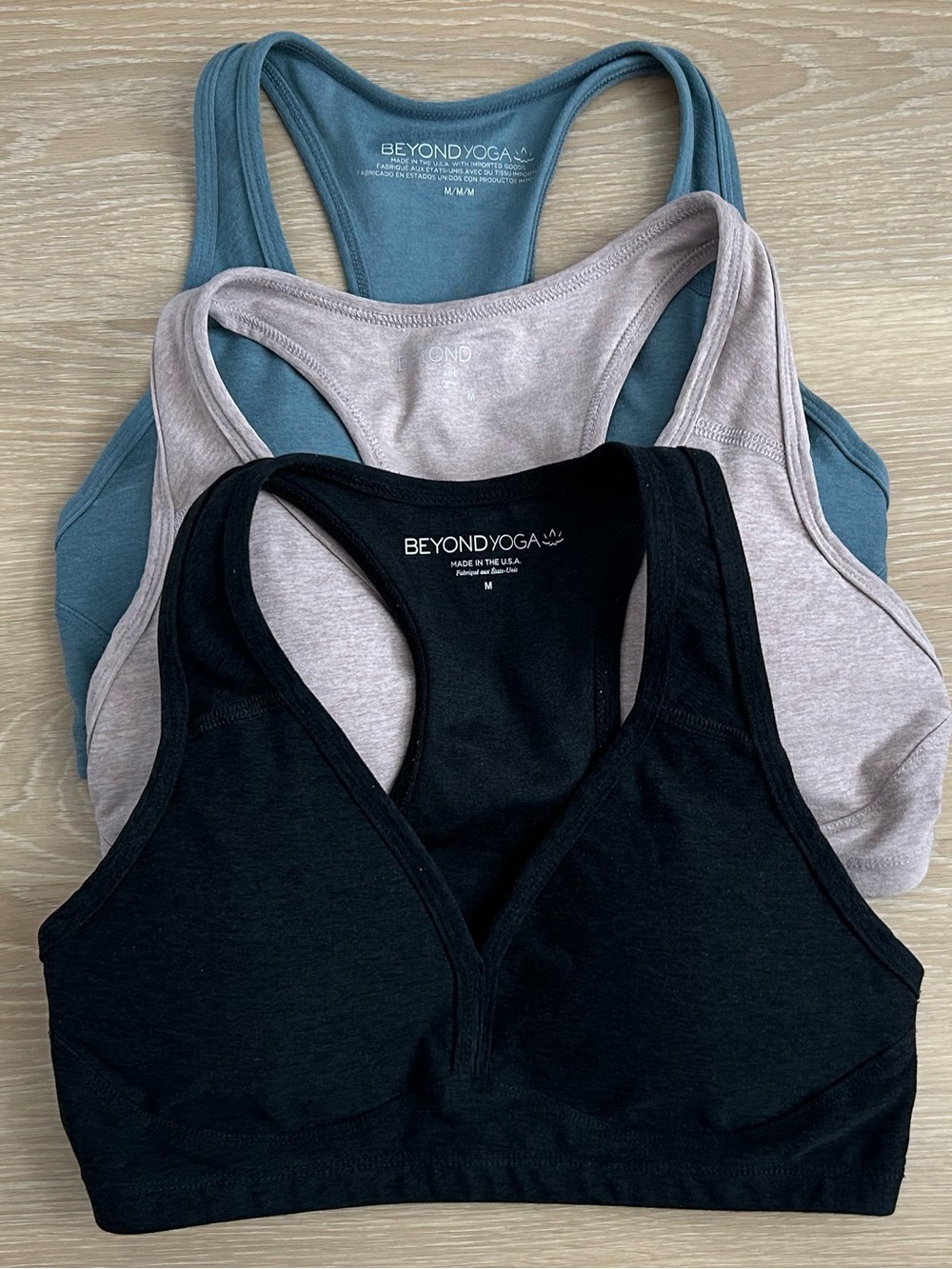 Beyond Yoga Lift Your Spirits Trio - Black, Chai & Teal